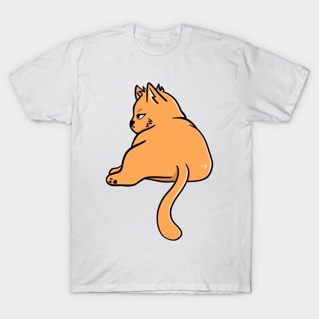 Orange Cat T-Shirt by yuniizu